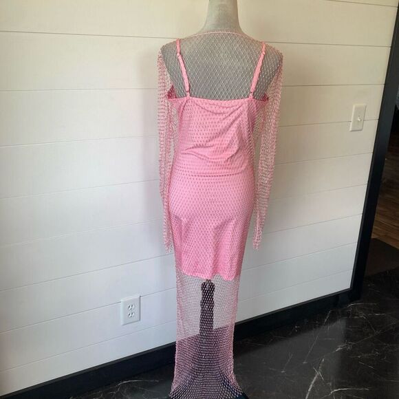 Endless Rose Embellished Mesh Overlay: Size Large NWT - Picture 7 of 11